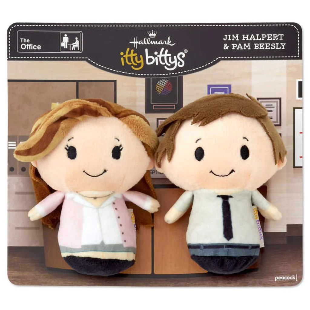 Hallmark : itty bittys® The Office Jim and Pam Plush, Set of 2 - Image 5