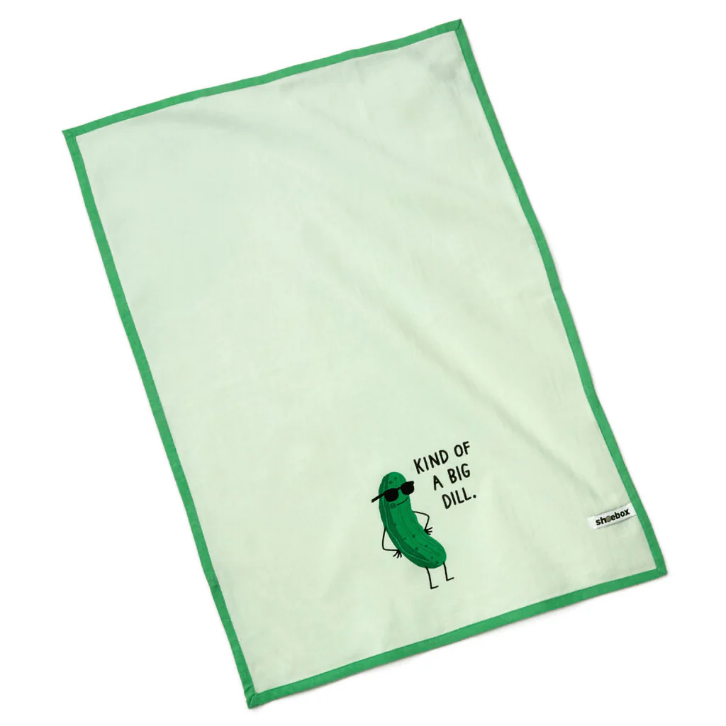 Hallmark : Kind of a Big Dill Funny Tea Towel, 18x26 - Image 2