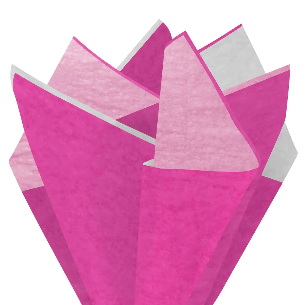 Hallmark : Light Pink, Hot Pink and White 3-Pack Assorted Tissue Paper, 12 sheets - Image 4