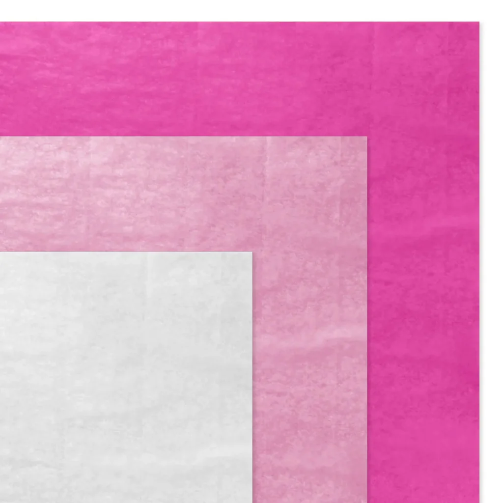 Hallmark : Light Pink, Hot Pink and White 3-Pack Assorted Tissue Paper, 12 sheets - Image 5