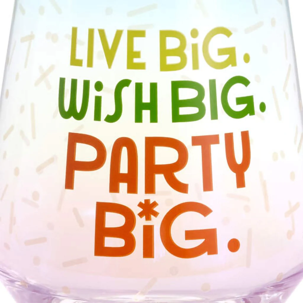 Hallmark : Live Big Jumbo Stemless Wine Glass, 43 oz. - Image 3