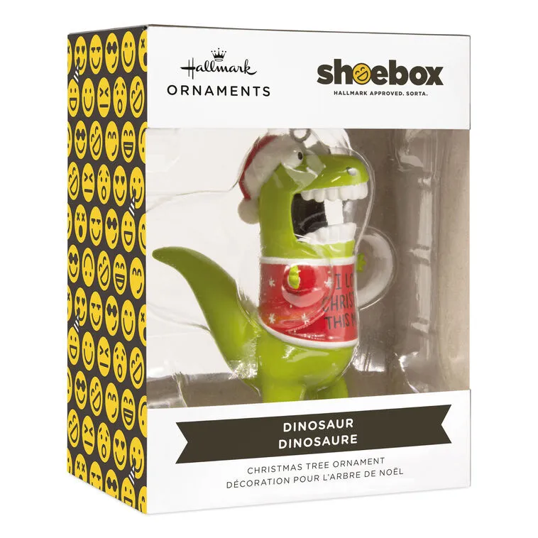 Hallmark : Shoebox - Love Christmas This Much Dinosaur Hallmark Ornament - Image 3