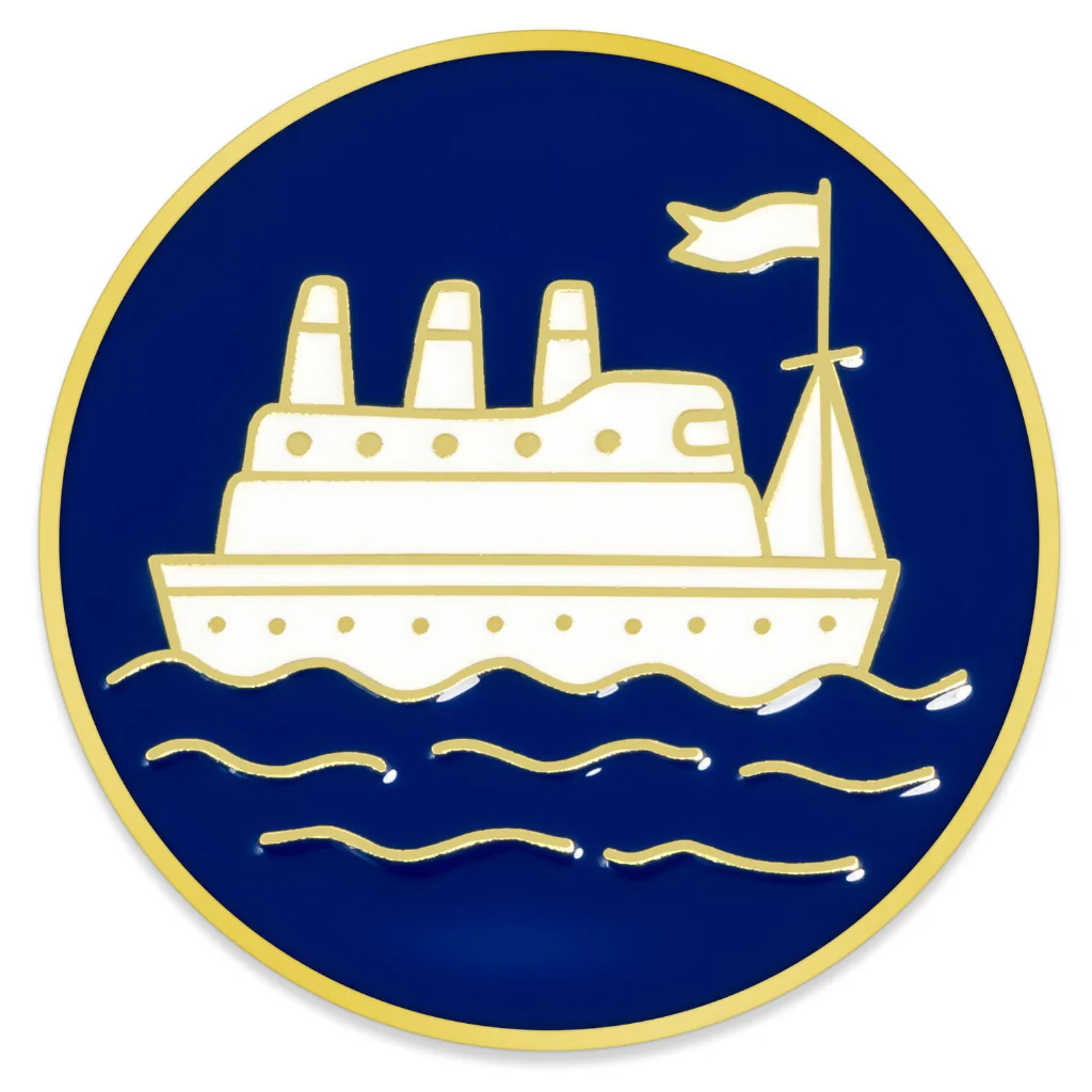 Hallmark : Love You a Ship Ton Boat Metal Pocket Token
