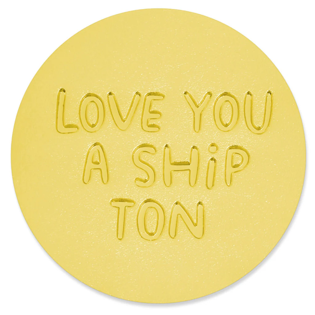 Hallmark : Love You a Ship Ton Boat Metal Pocket Token - Image 5
