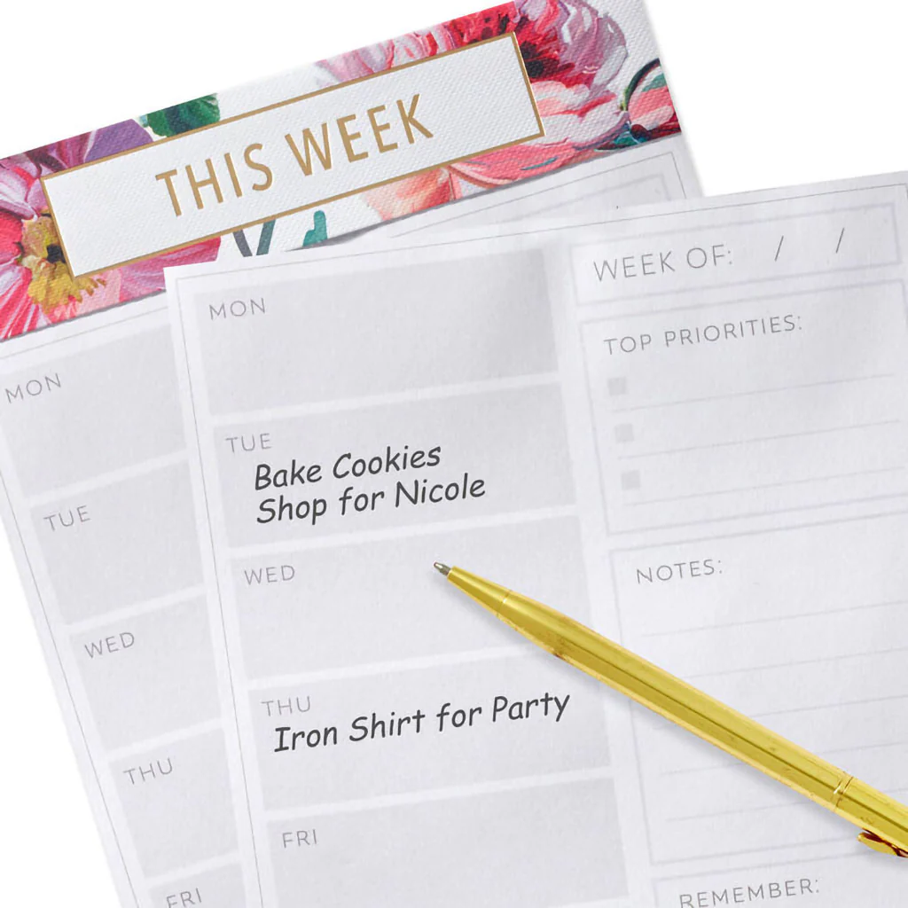 Hallmark : Lush Floral Prompted Note Pad - Image 3