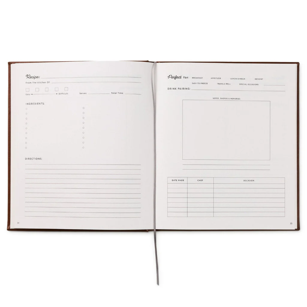 Hallmark : Meals & Memories Heirloom Recipe Book and Keepsake Journal - Image 3