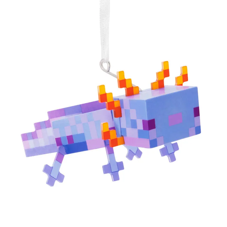 Hallmark : Minecraft Blue Axolotl Ornament - Image 2