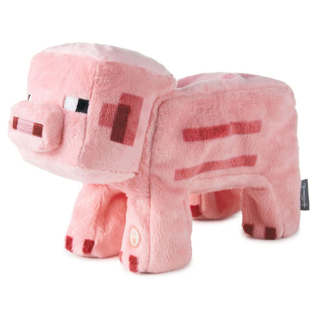 Hallmark : Minecraft Pig Plush With Sound and Motion
