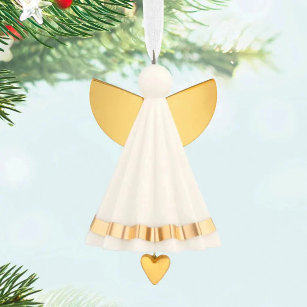 Hallmark : 2026 Keepsake  Mini Petite Angel Porcelain Ornament, 1.25" (363)