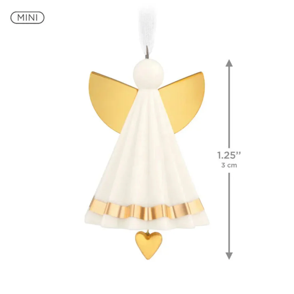 Hallmark : 2026 Keepsake  Mini Petite Angel Porcelain Ornament, 1.25" (363) - Image 3