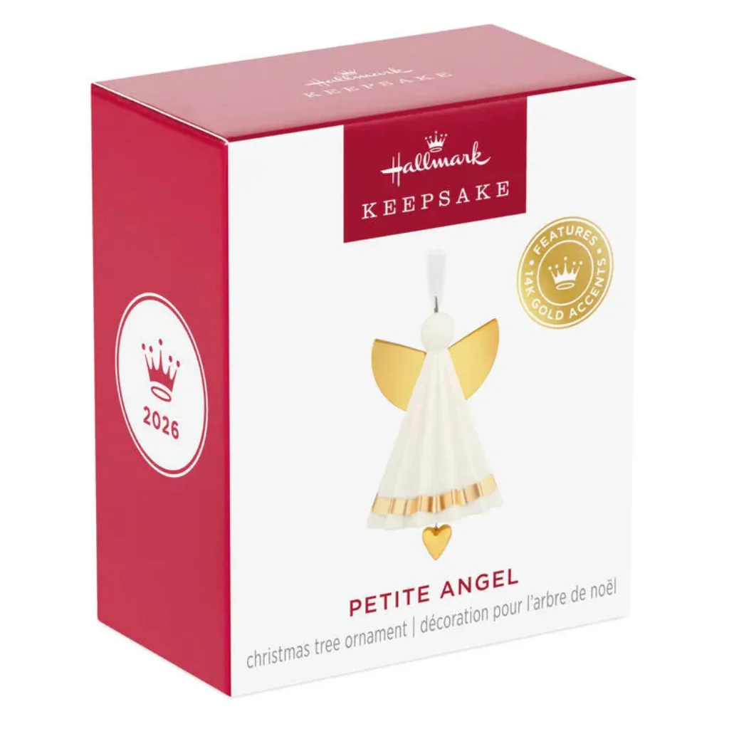 Hallmark : 2026 Keepsake  Mini Petite Angel Porcelain Ornament, 1.25" (363) - Image 4