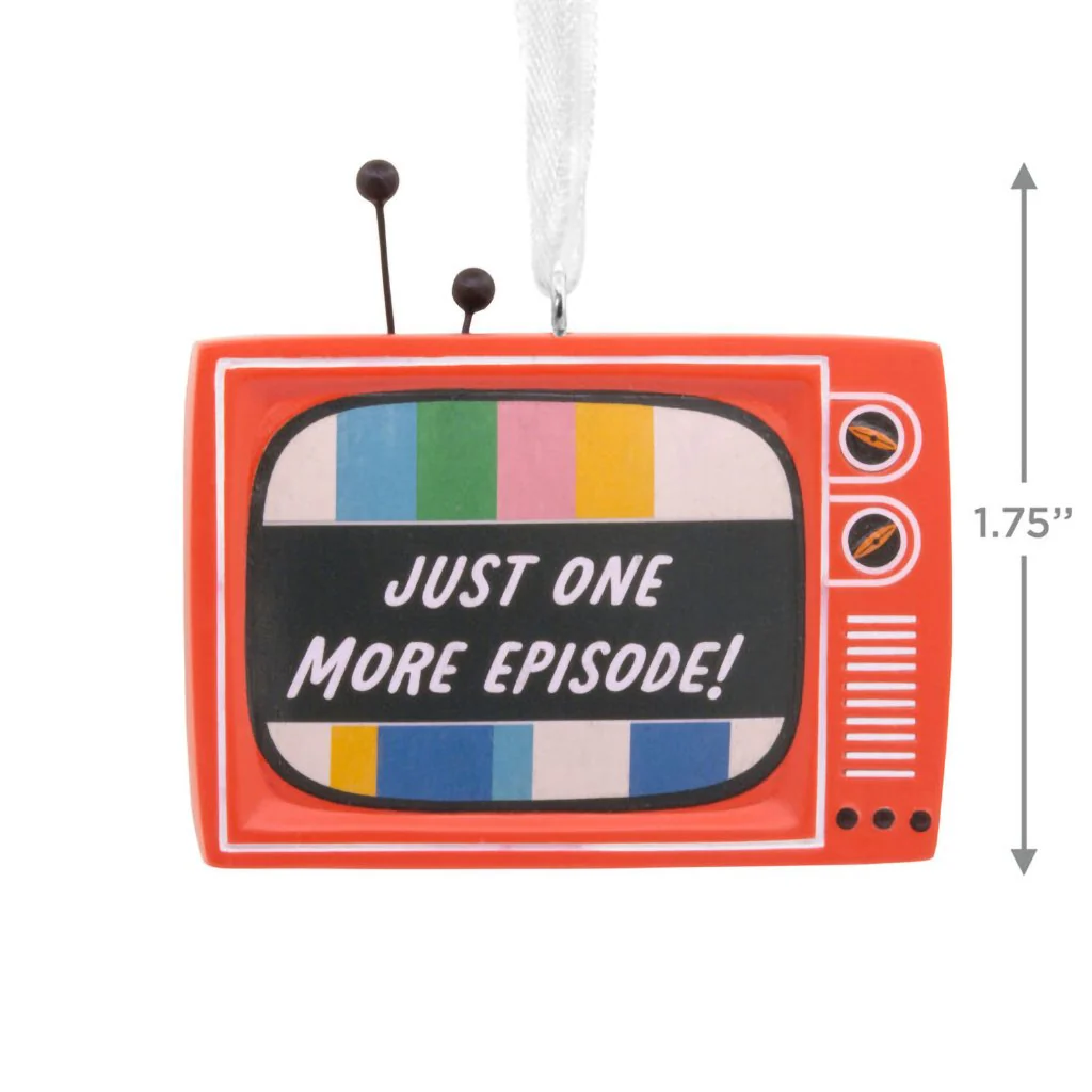 Hallmark : Just One More Episode! Vintage TV Hallmark Ornament - Image 2