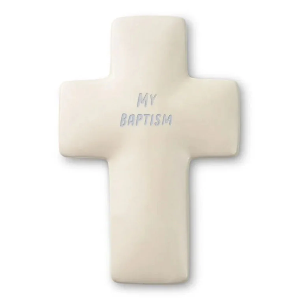 Hallmark : My Baptism Cross-Shaped Lidded Trinket Dish