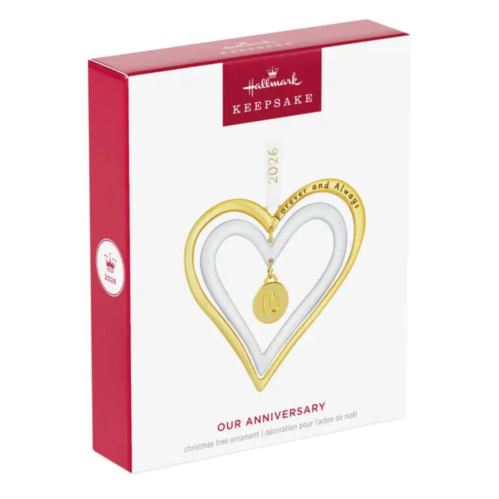 Hallmark : 2026 Keepsake  Our Anniversary  Metal Ornament (227) - Image 3