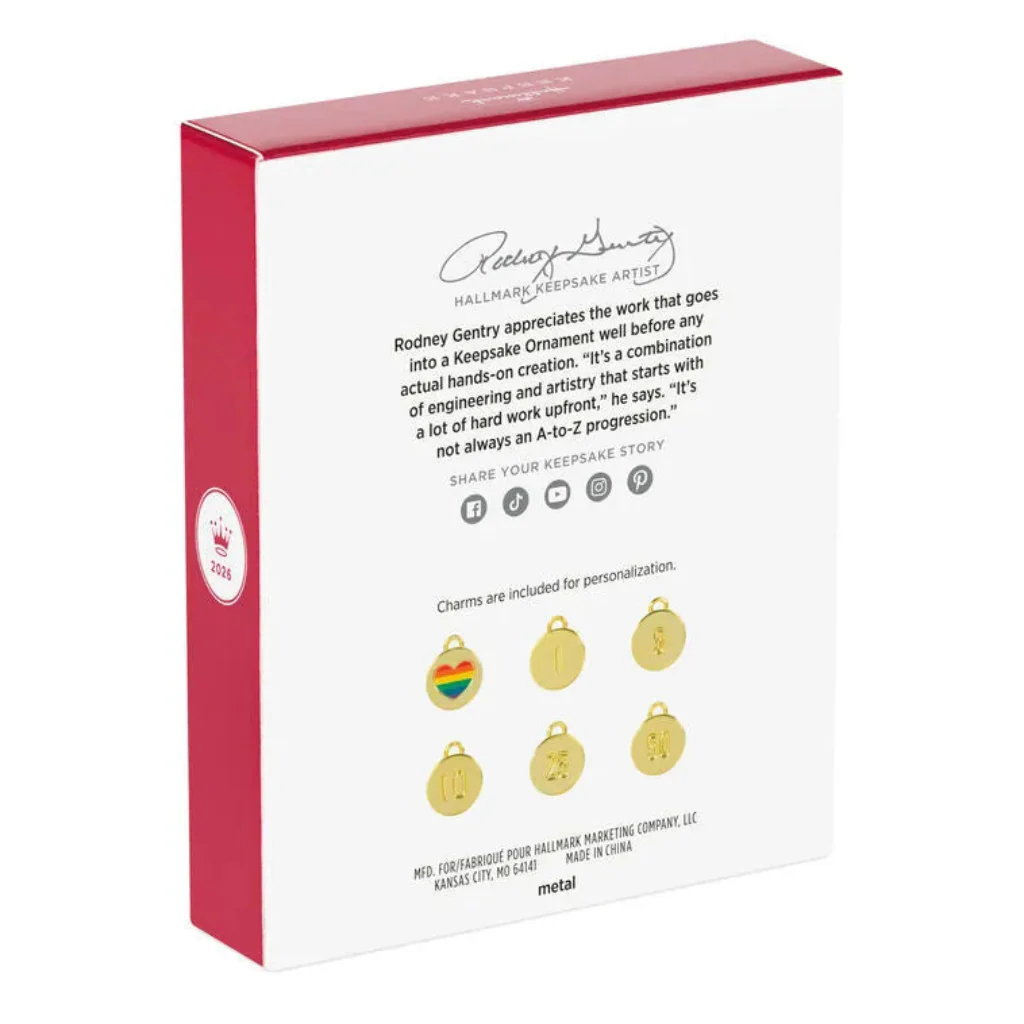 Hallmark : 2026 Keepsake  Our Anniversary  Metal Ornament (227) - Image 4