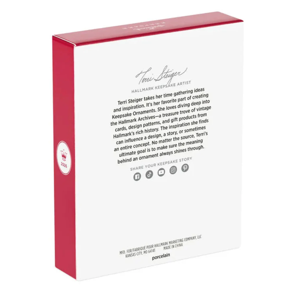 Hallmark : 2026 Keepsake  Our Engagement Porcelain Ornament (229) - Image 4