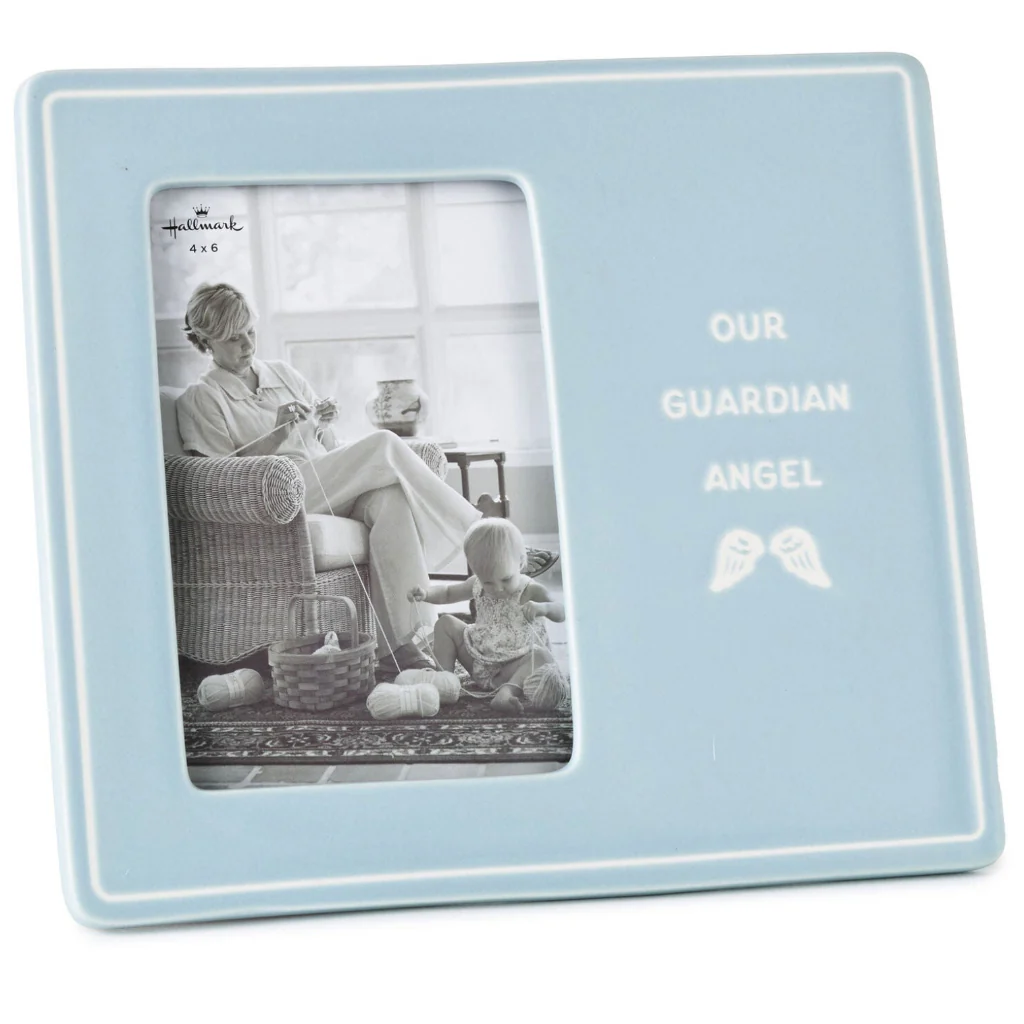 Hallmark : Our Guardian Angel Blue Picture Frame, 4x6
