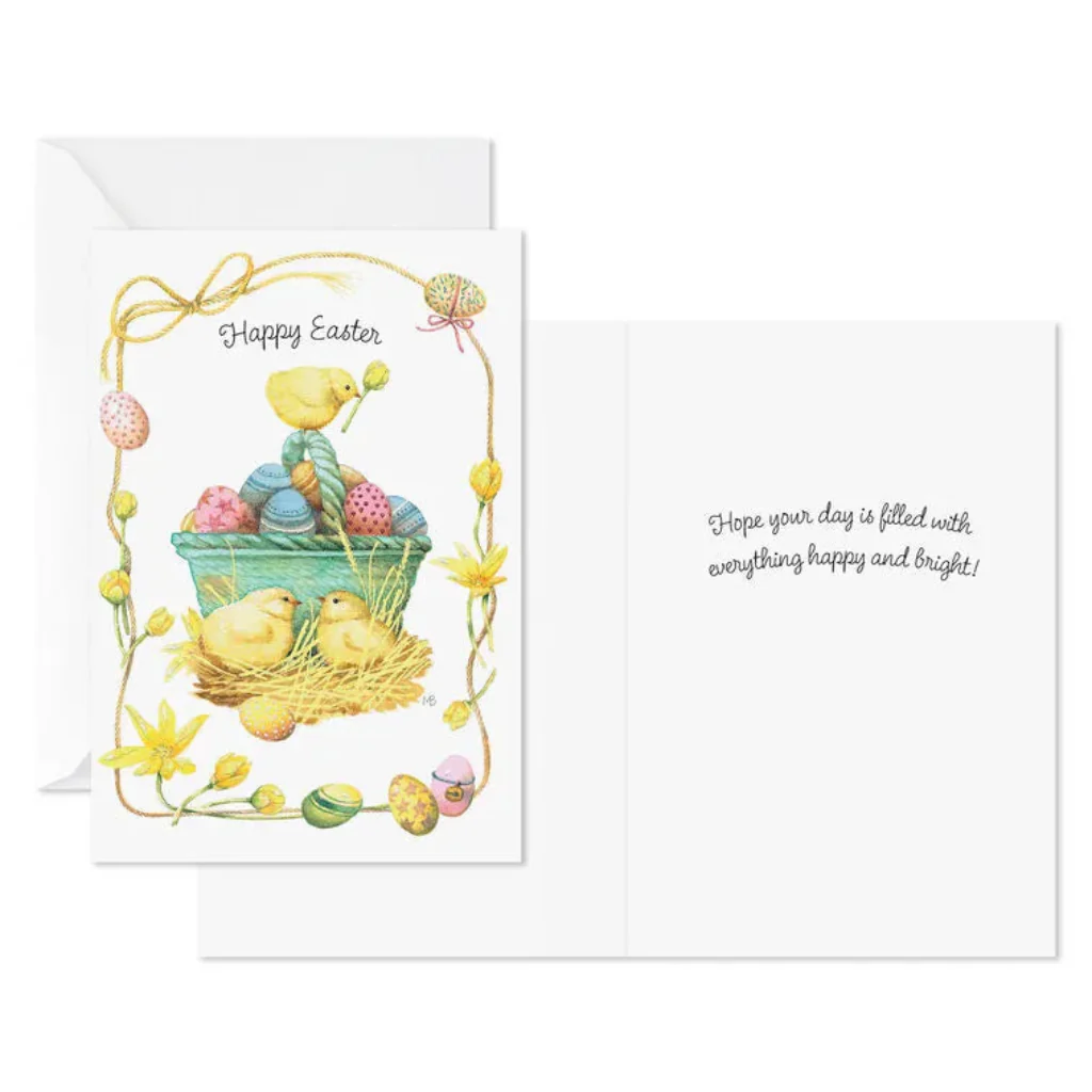 Hallmark : Nostalgic Chicks And Basket of Eggs Easter Cards - Image 2
