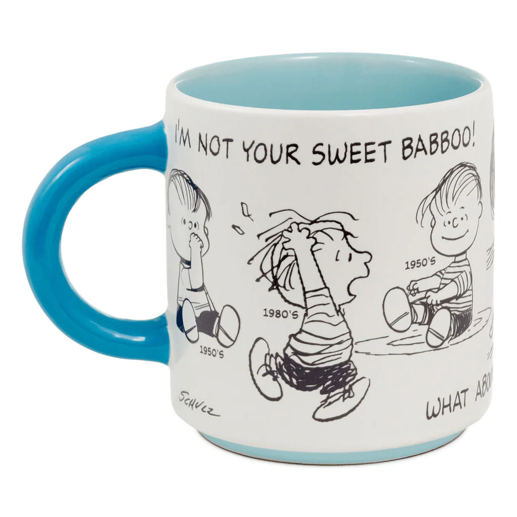 Hallmark : Peanuts® 75th Anniversary Linus Through the Decades Mug, 17.5 oz. - Image 2