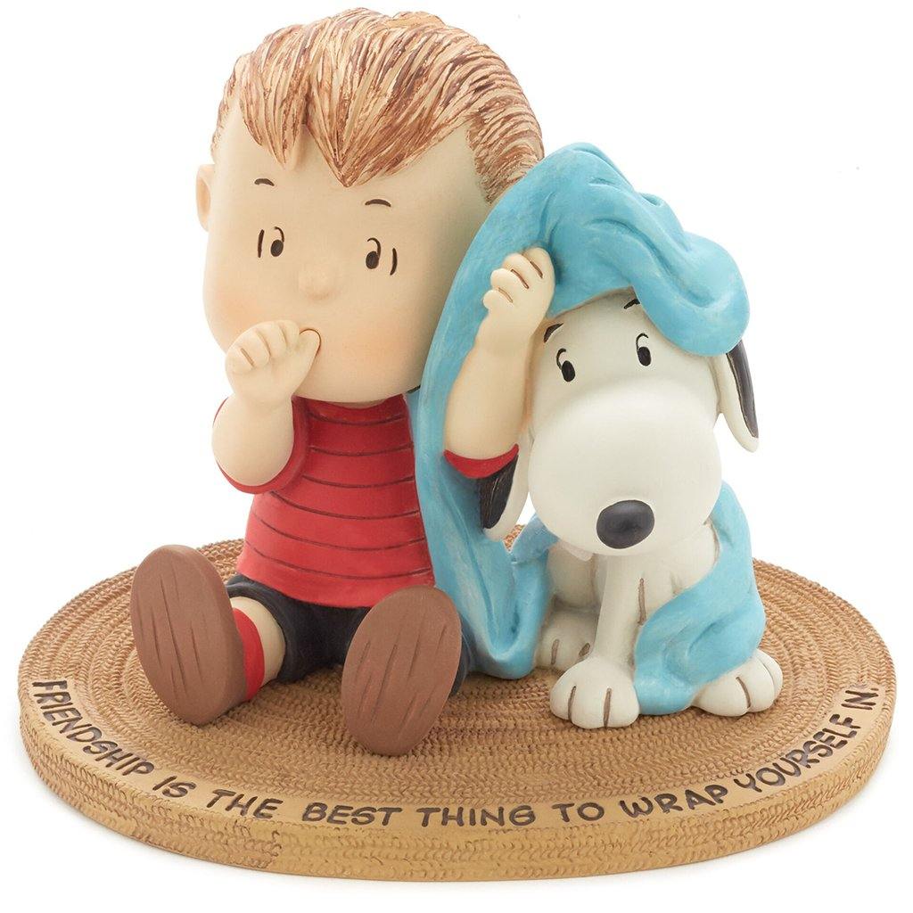 Hallmark : Peanuts® Linus and Snoopy Wrapped in Friendship Mini Figurine, 3.88"