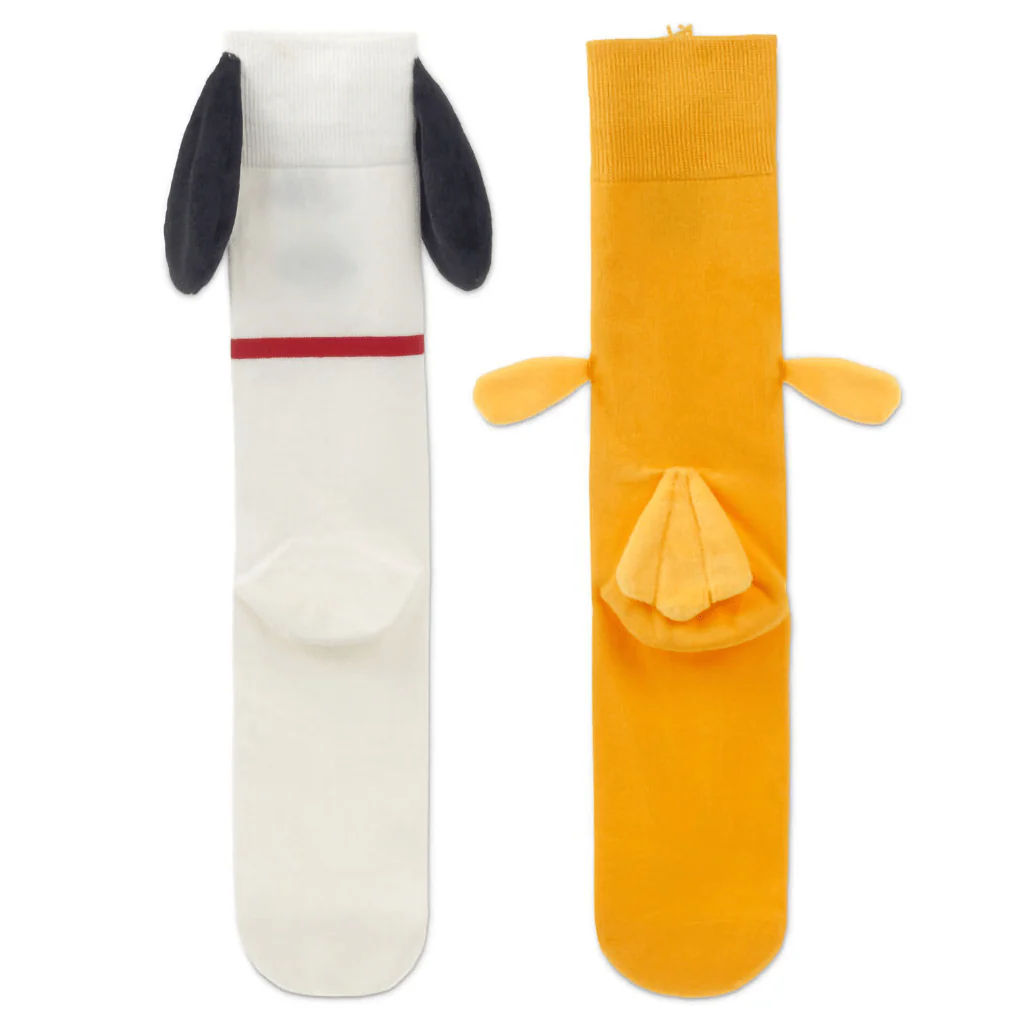 Hallmark : Peanuts® Snoopy and Woodstock Mismatched Novelty Socks - Image 2