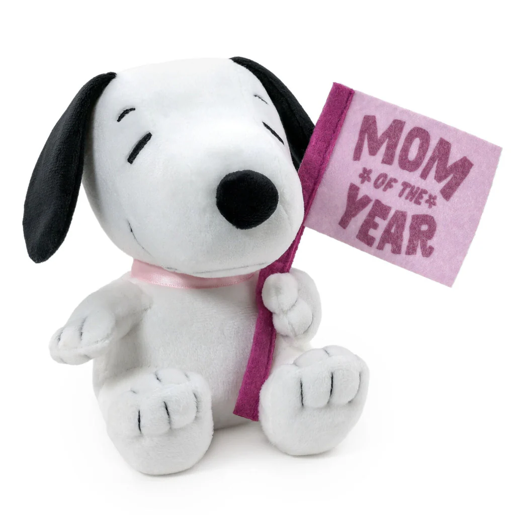 Hallmark : Peanuts® Snoopy Mother's Day Plush With Flag, 6.5"