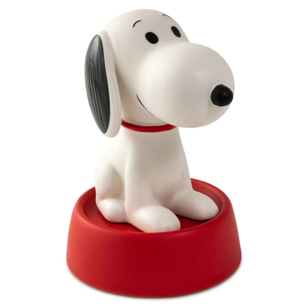 Hallmark : Peanuts® Snoopy on Dog Bowl Stacking Salt and Pepper Shakers Set of 2