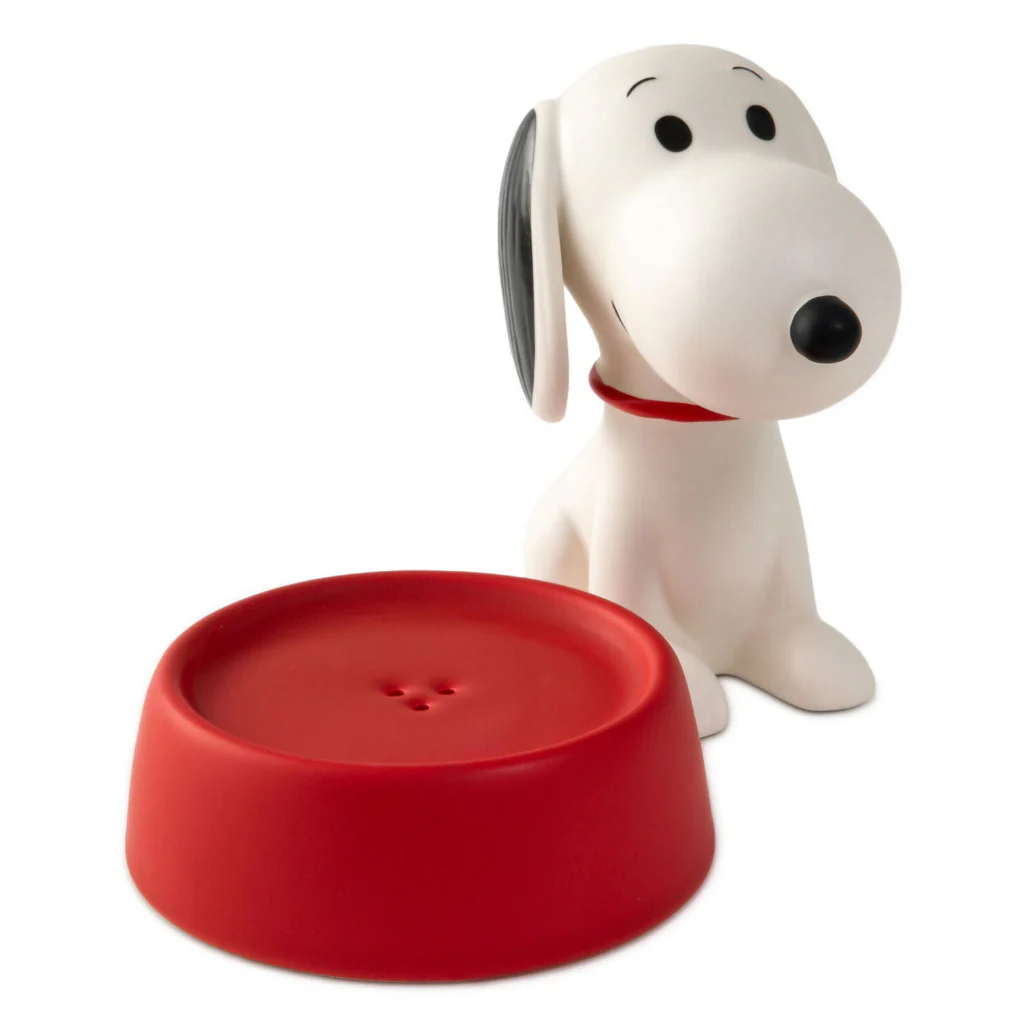 Hallmark : Peanuts® Snoopy on Dog Bowl Stacking Salt and Pepper Shakers Set of 2 - Image 3