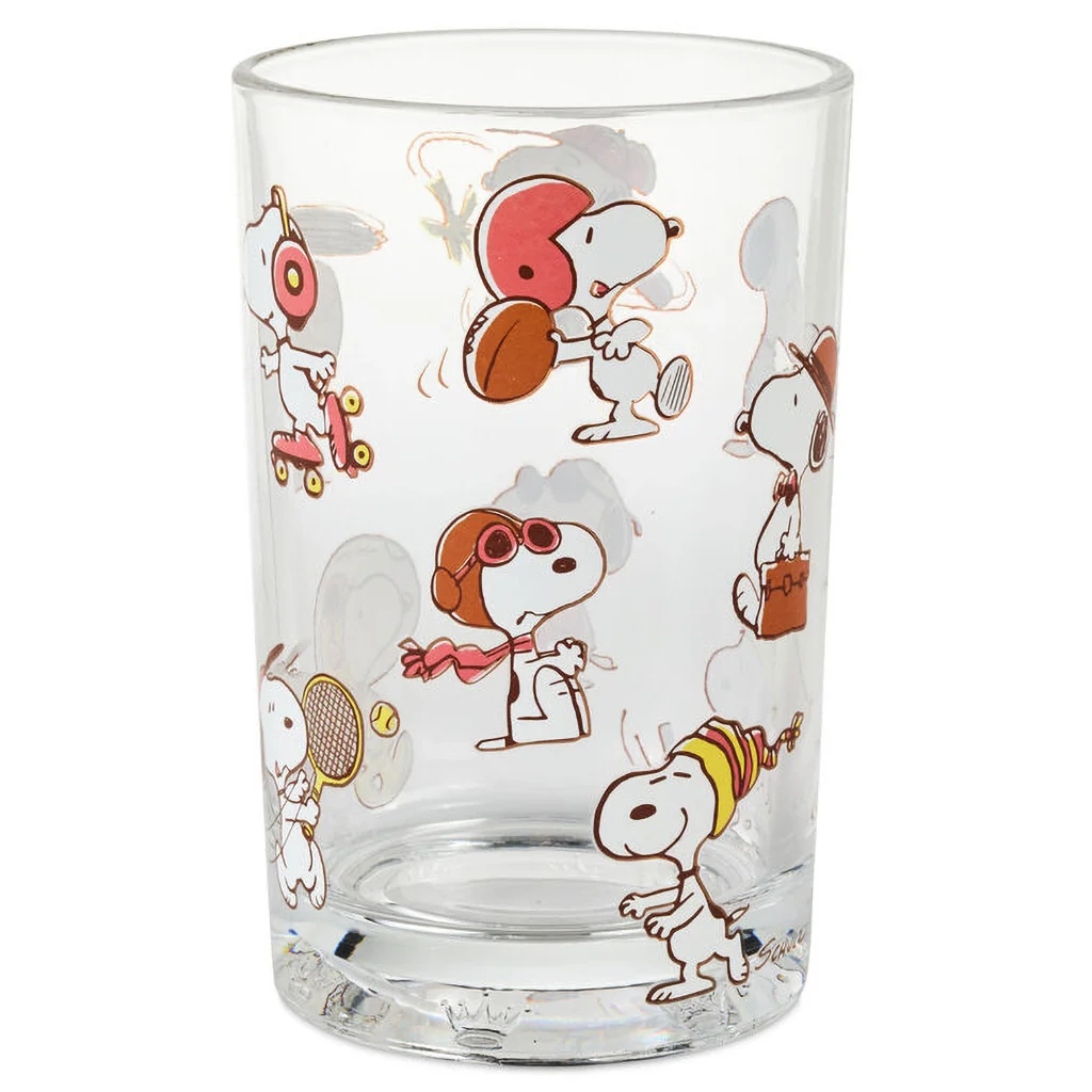 Hallmark : Peanuts® Snoopy Personas Collectible Drinking Glass, 13.5 oz.