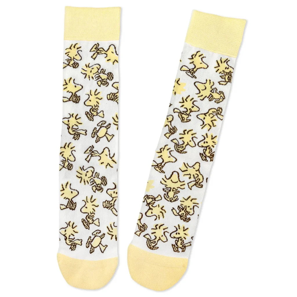 Hallmark : Peanuts® Woodstock Collage Novelty Crew Socks - Image 2