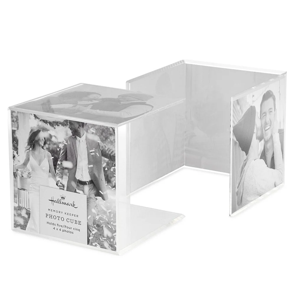 Hallmark : Photo Cube Acrylic Picture Frame, Holds 5 Photos - Image 2