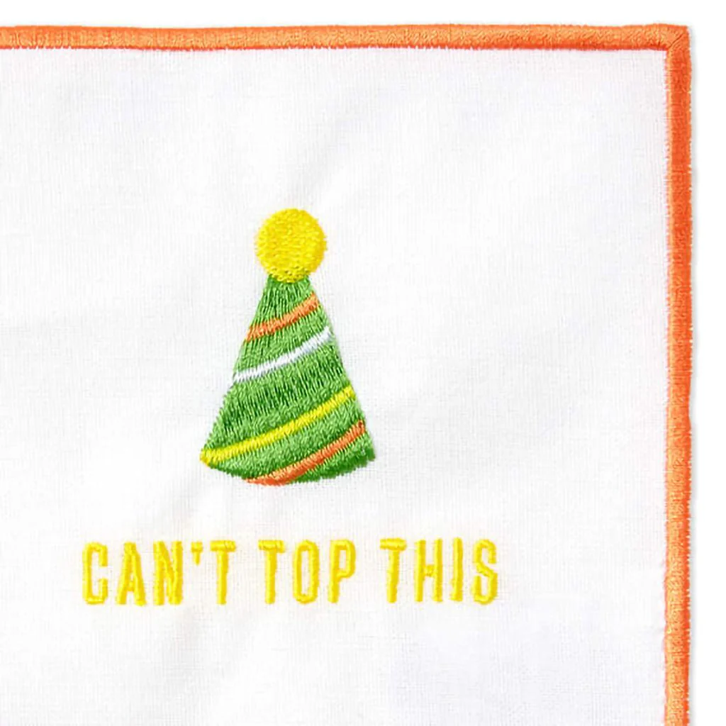 Hallmark : Piece of Cake Assorted Fabric Beverage Napkins, Set of 4 - Image 4