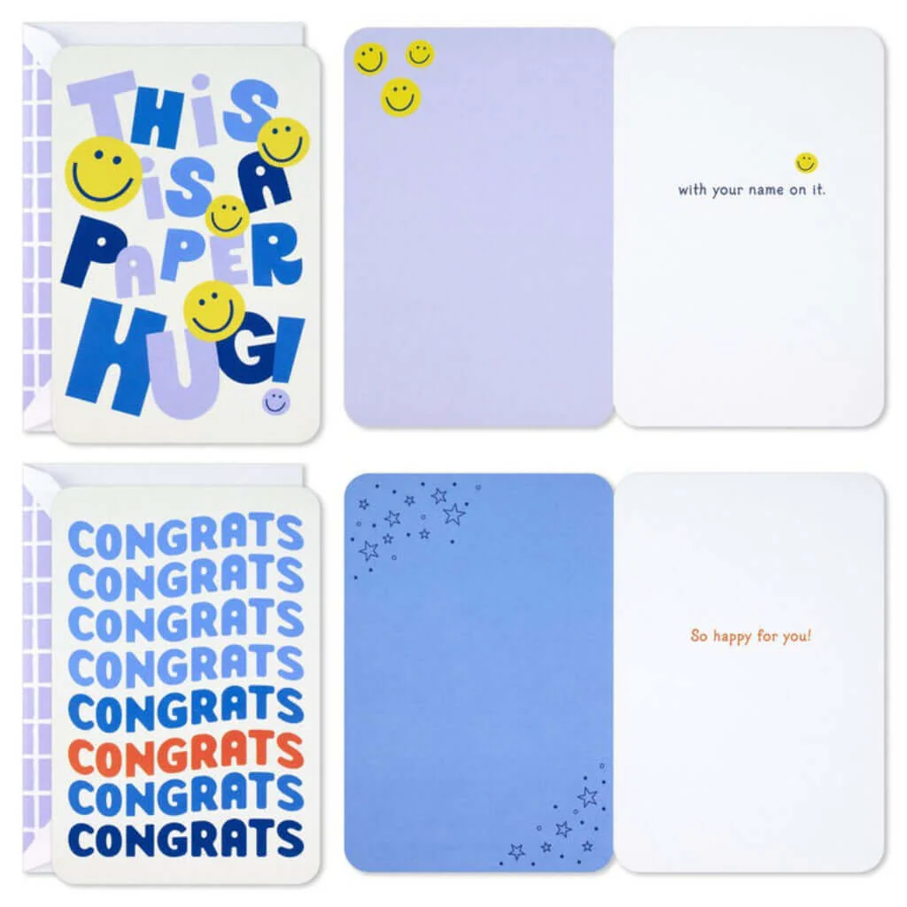 Hallmark : Playful Lettering Assorted Multi-Occasion Cards, Pack of 4 - Image 4