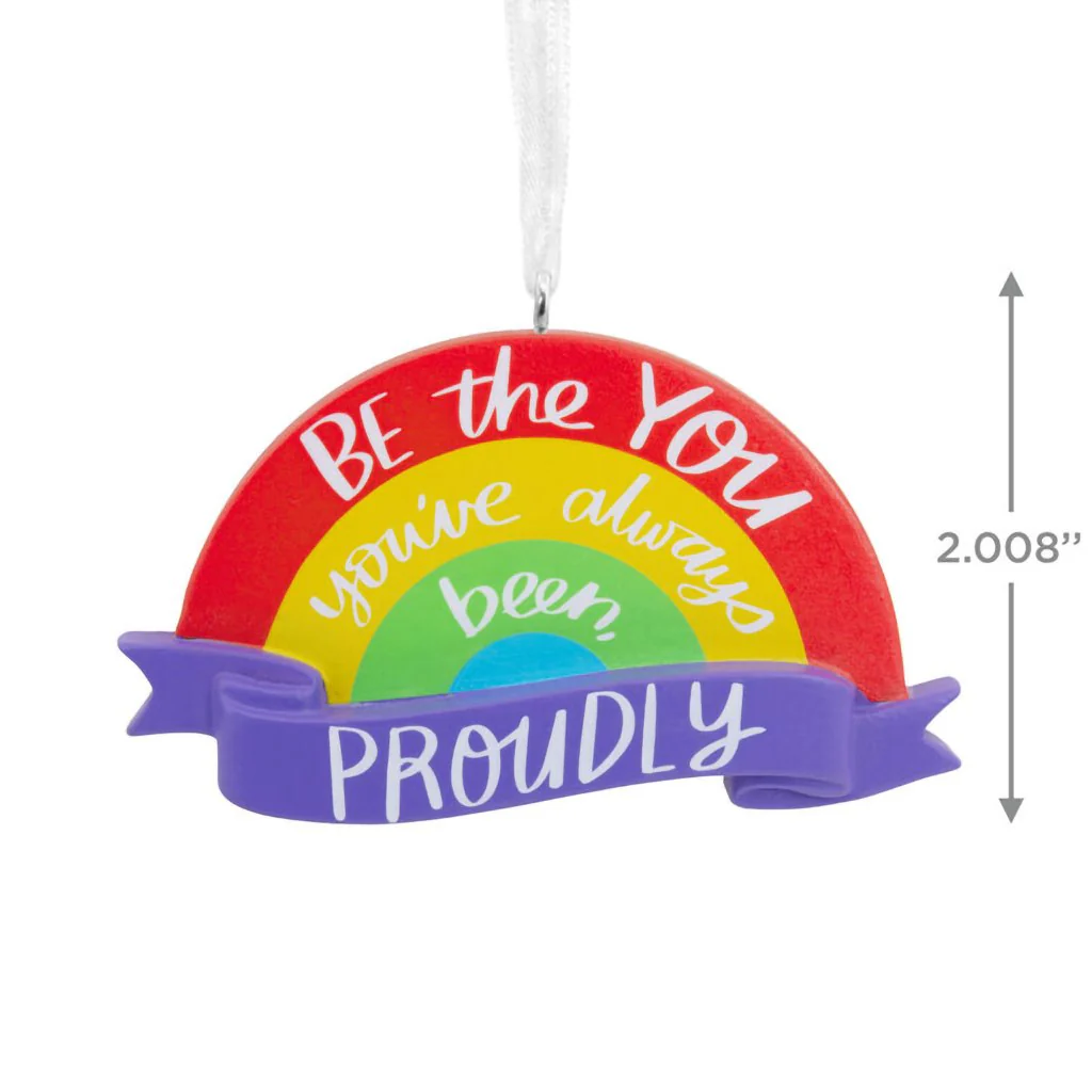 Hallmark : Proudly Be You Rainbow Hallmark Ornament - Image 2