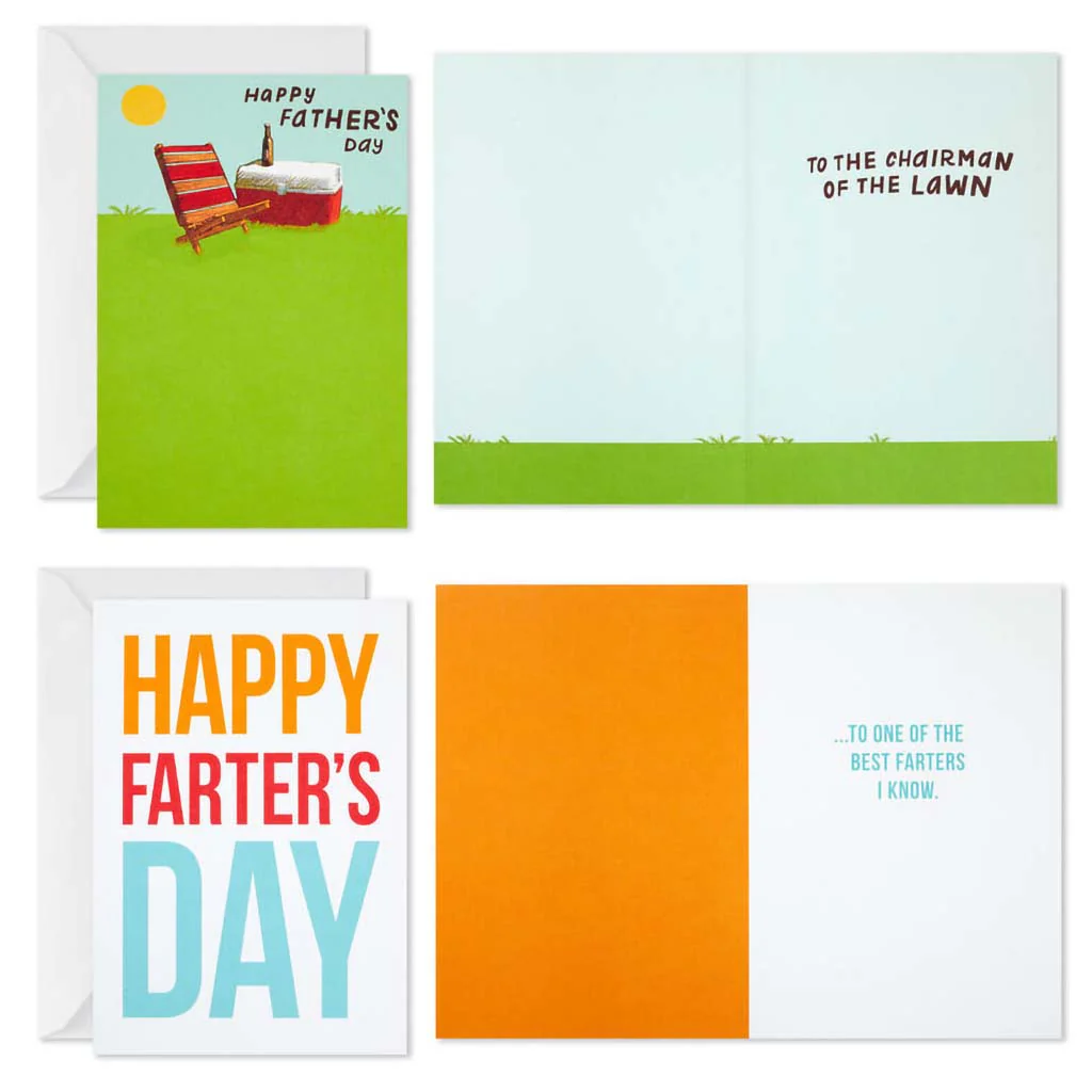 Hallmark : Punny Wishes Assorted Father's Day Cards, Pack of 4 - Image 3