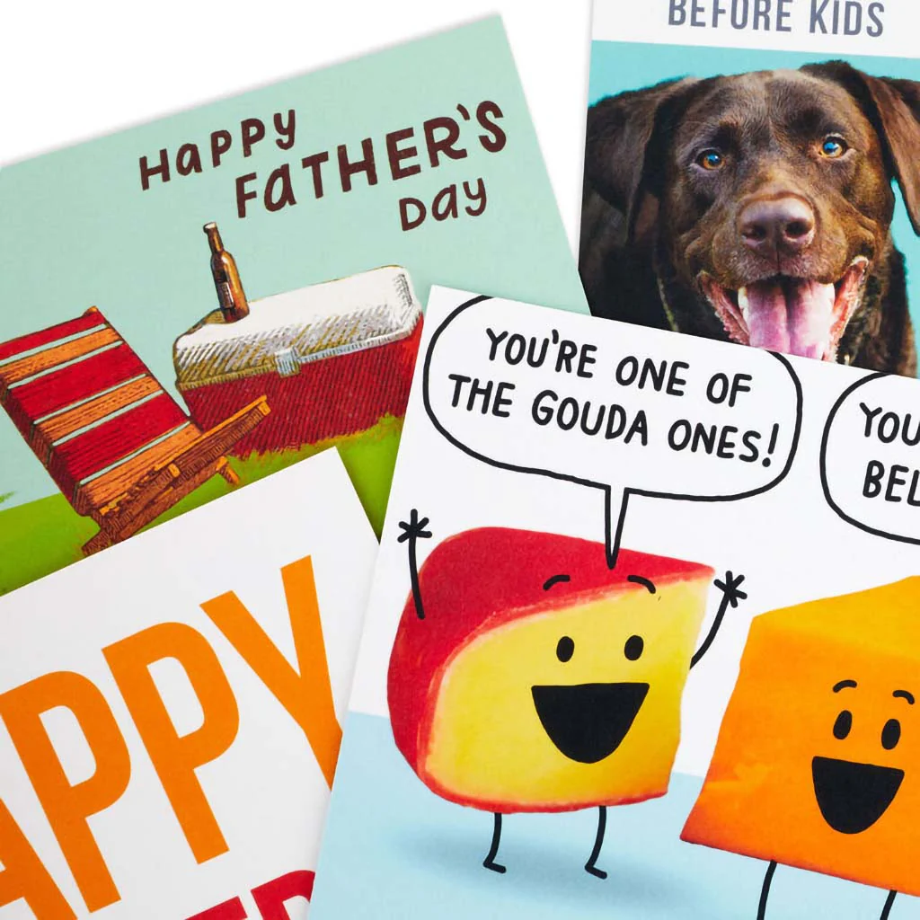 Hallmark : Punny Wishes Assorted Father's Day Cards, Pack of 4 - Image 4