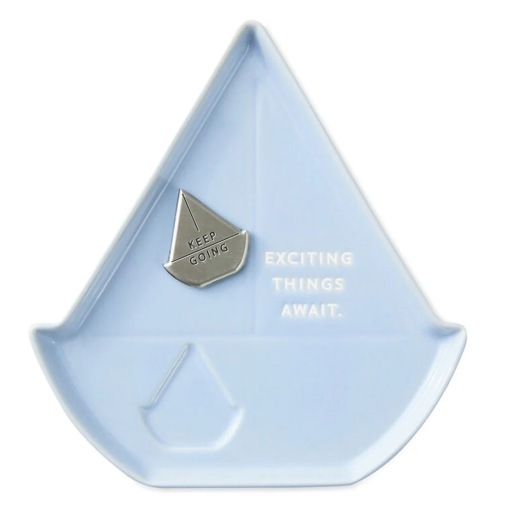 Hallmark : Sailboat-Shaped Trinket Dish With Token - Image 2