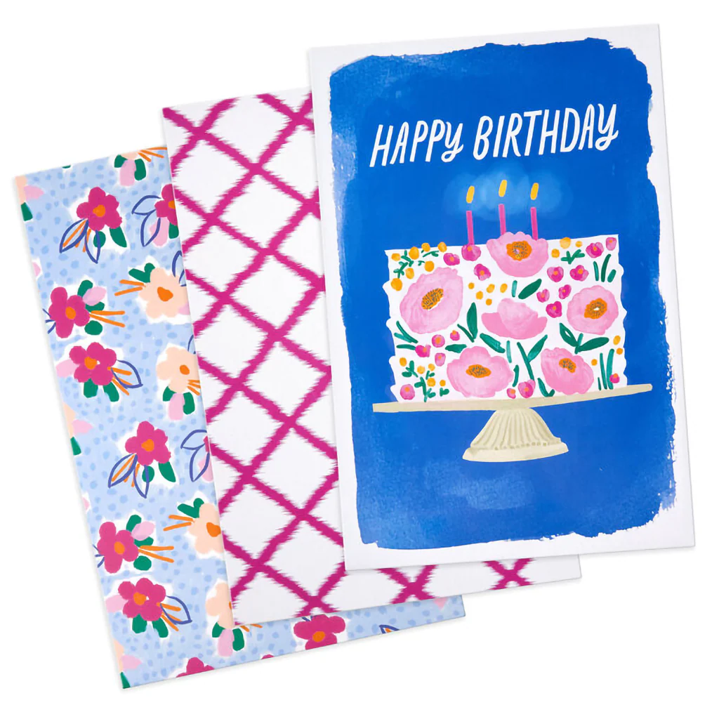 Hallmark : Scalloped Designs on Pink 3-Pack Assorted Medium Gift Box Bundle - Image 6