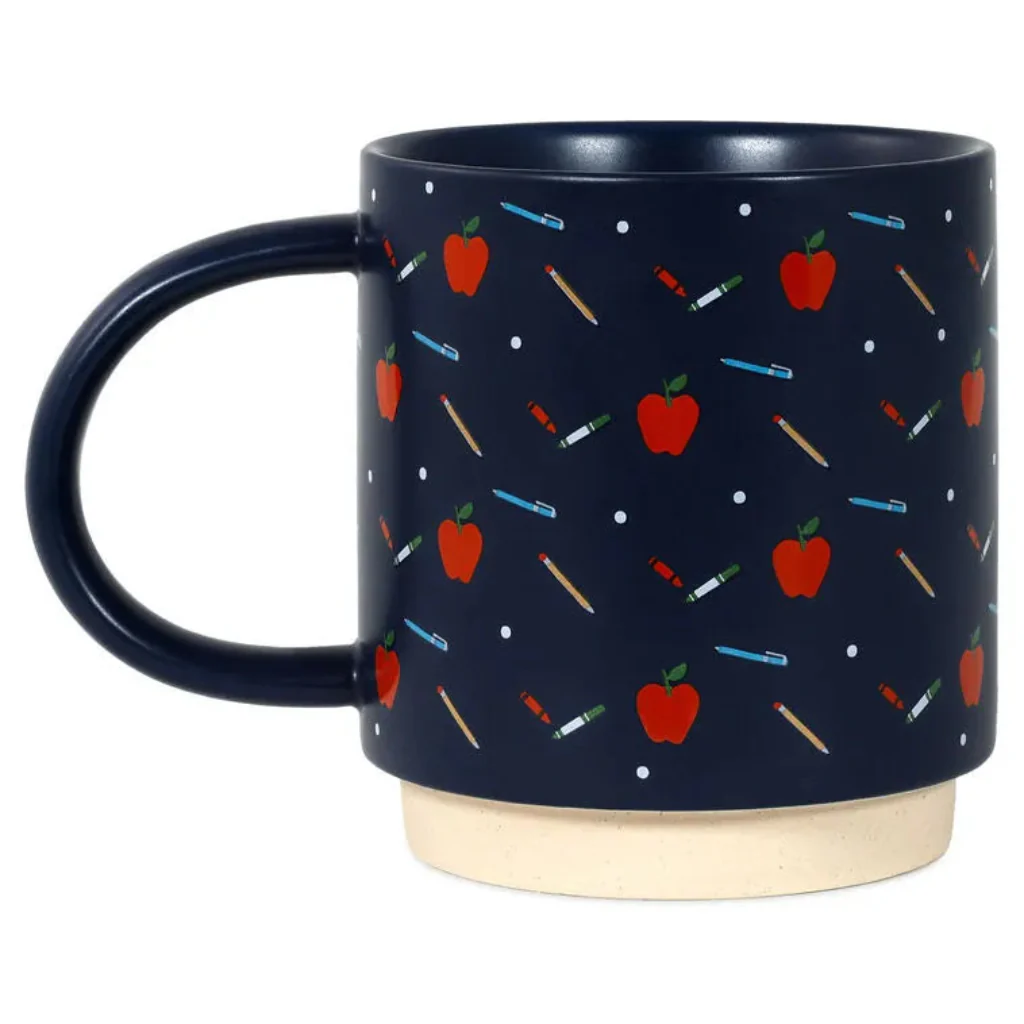 Hallmark : School Supplies Navy Teacher Mug, 16 oz. - Image 2