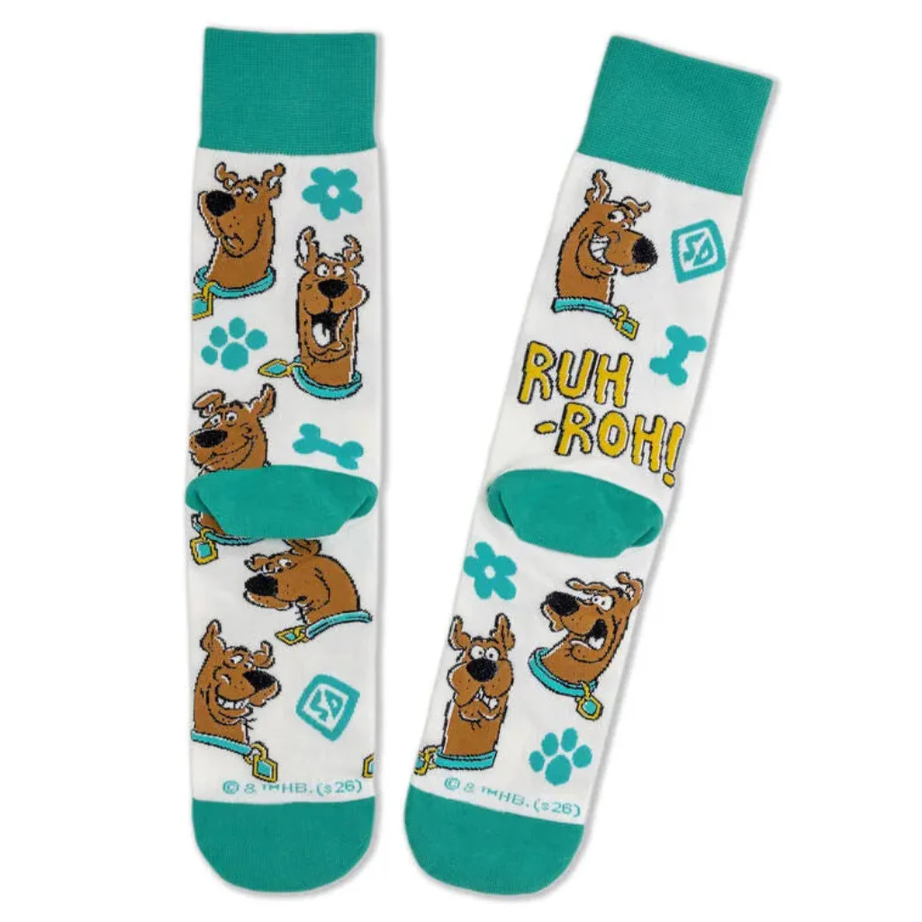 Hallmark : Scooby-Doo™ Faces Funny Novelty Crew Socks - Image 2