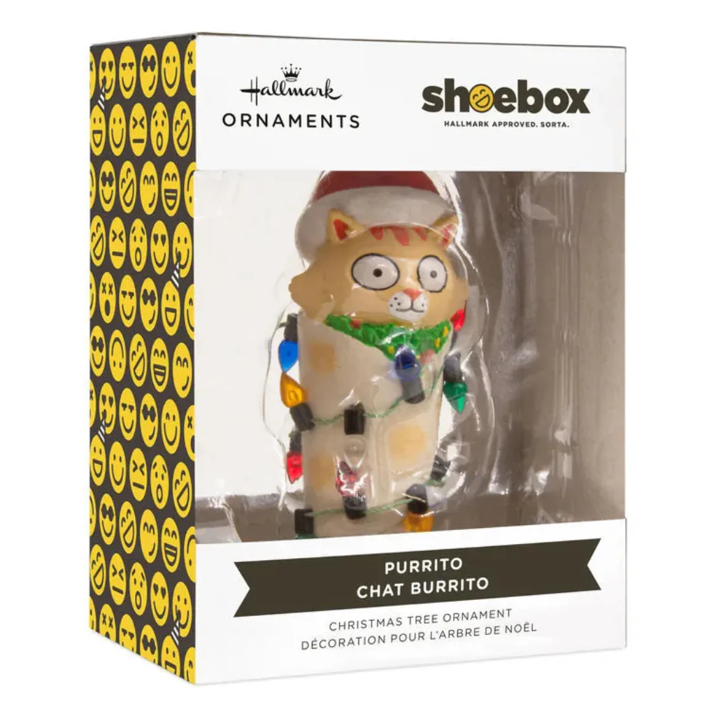 Hallmark : Shoebox -Cat Purrito Hallmark Ornament - Image 3