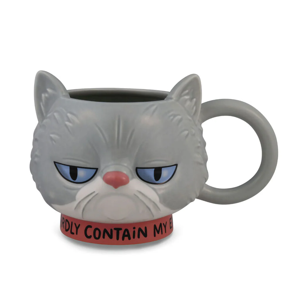 Hallmark : Shoebox Sculpted Cat Mug