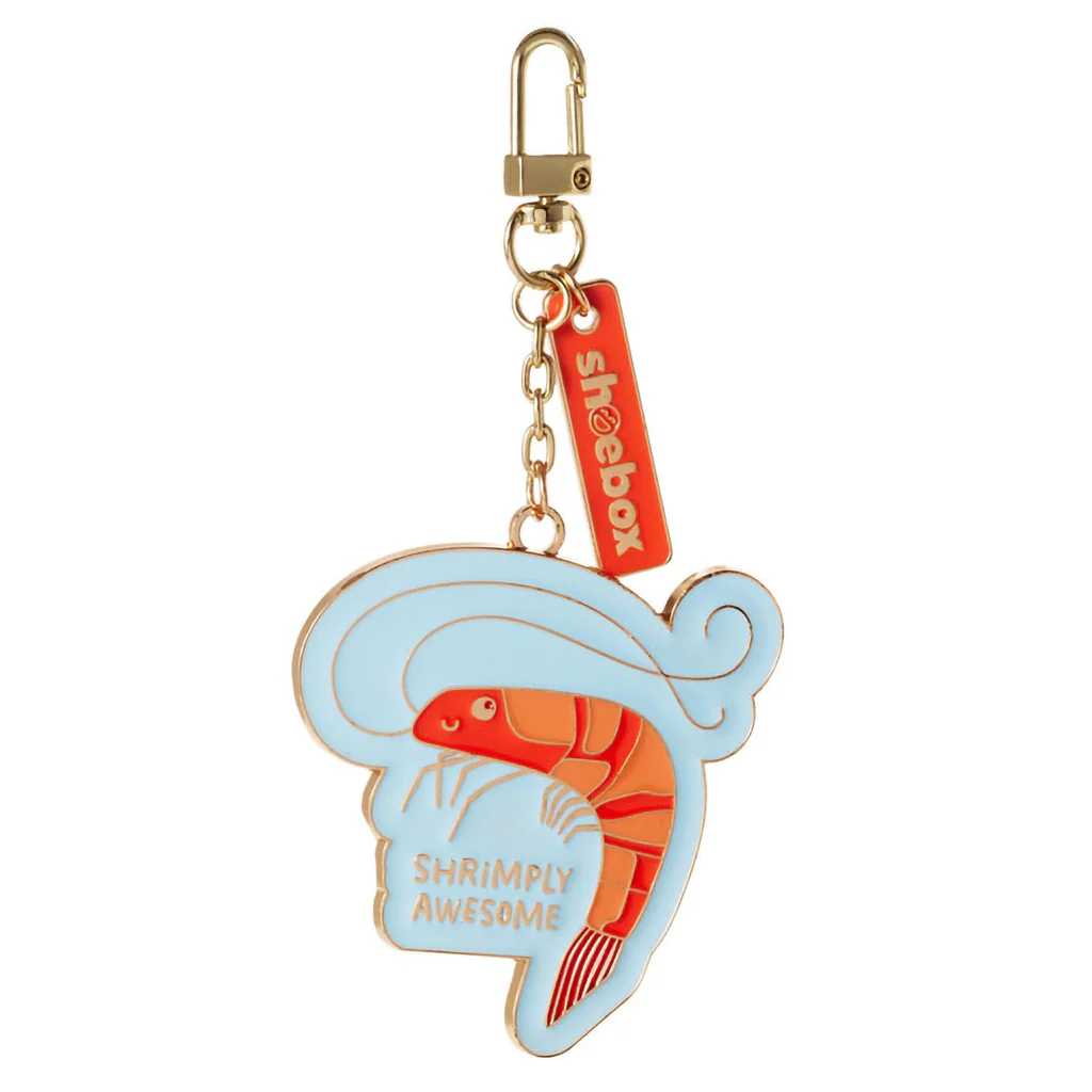 Hallmark : Shrimply Awesome Shrimp Charm Keychain