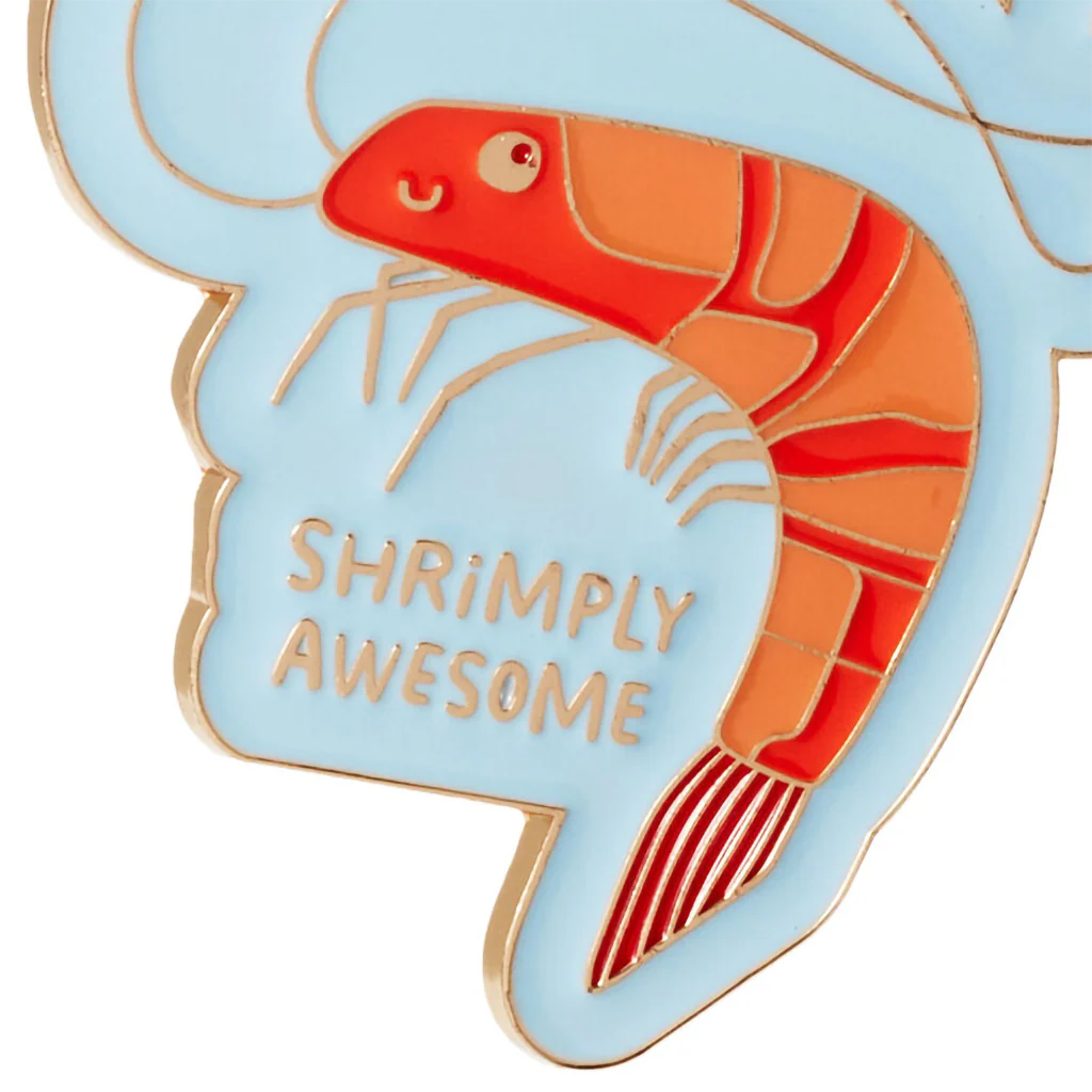 Hallmark : Shrimply Awesome Shrimp Charm Keychain - Image 2