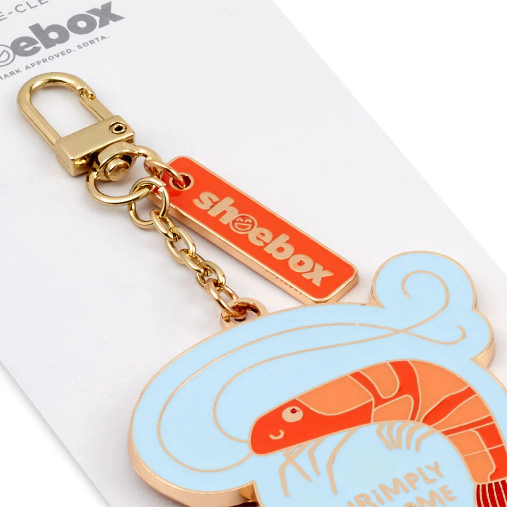 Hallmark : Shrimply Awesome Shrimp Charm Keychain - Image 3