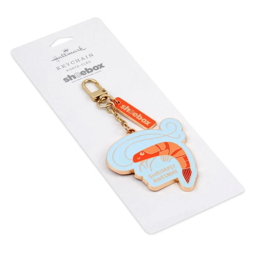 Hallmark : Shrimply Awesome Shrimp Charm Keychain - Image 4