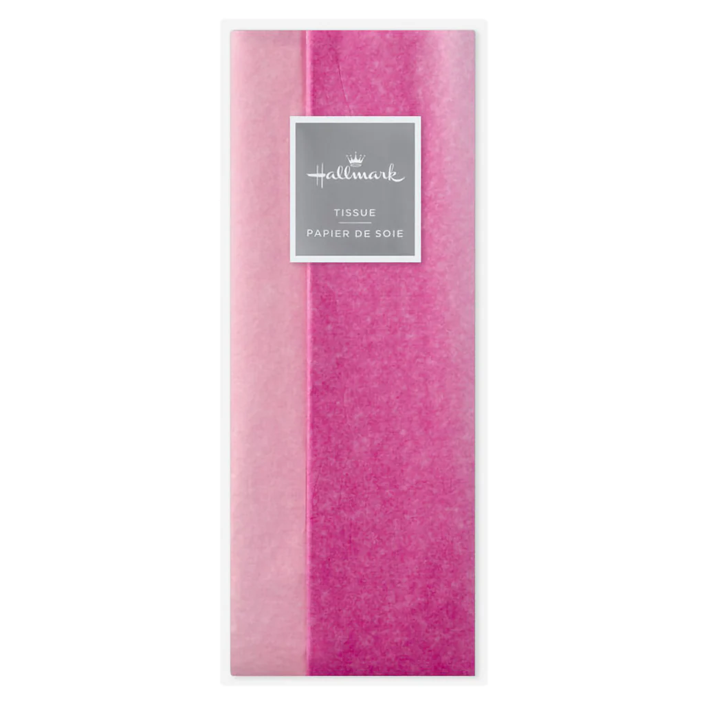 Hallmark : Solid Hot Pink/Medium Pink 2-Pack Tissue Paper, 6 sheets - Image 4