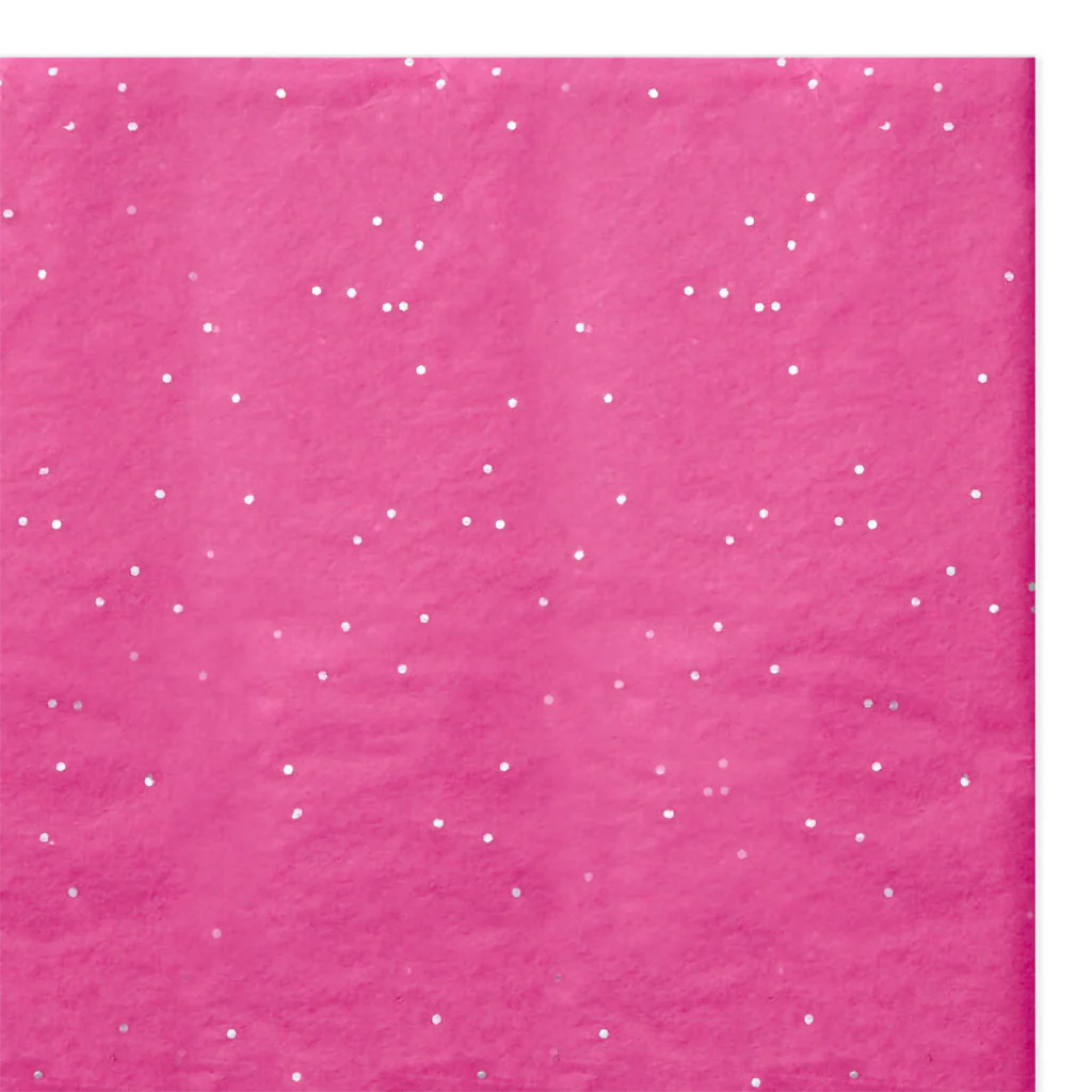 Hallmark : Sparkling Dots on Hot Pink Tissue Paper, 6 sheets - Image 3