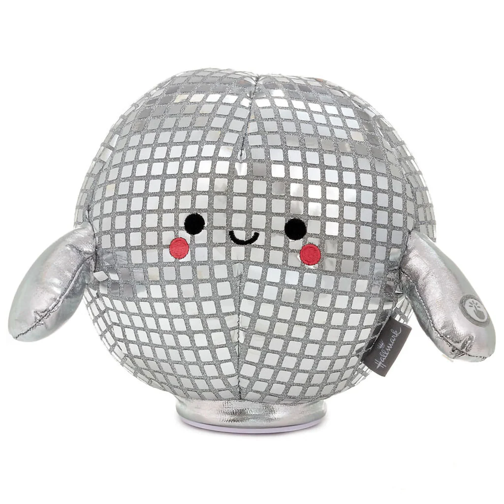 Hallmark : Spinning Disco Ball Plush With Sound and Motion, 8"
