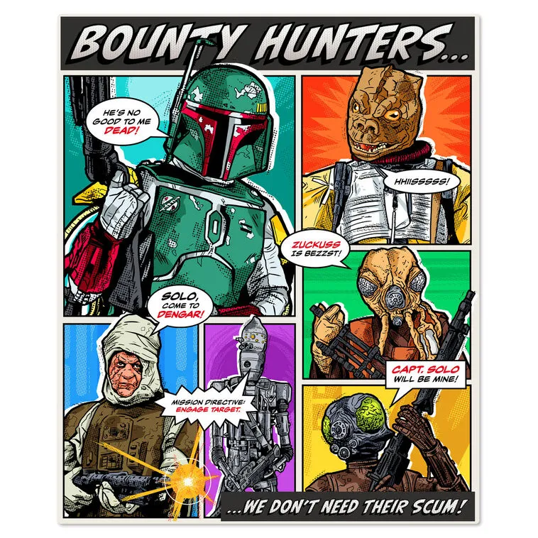 Hallmark : Star Wars™ Bounty Hunters Throw Blanket, 50x60 - Image 3